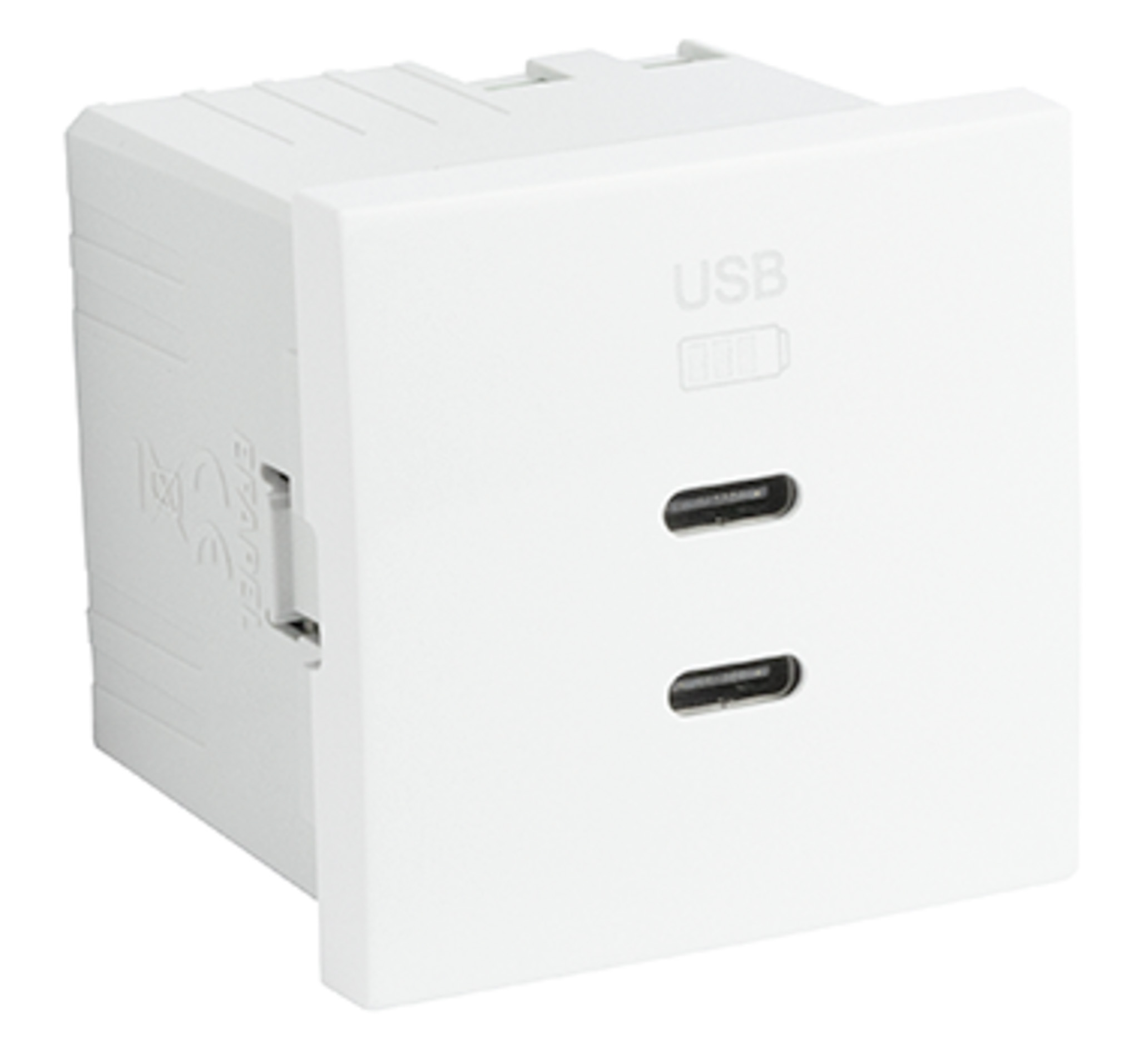 USB Double Charger Type C - 2 Modules