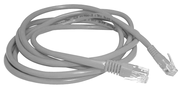 Patch Cord of 4 Pairs UTP Cable Cat. 6 and 2 RJ45 Male Plugs (0,5m length)