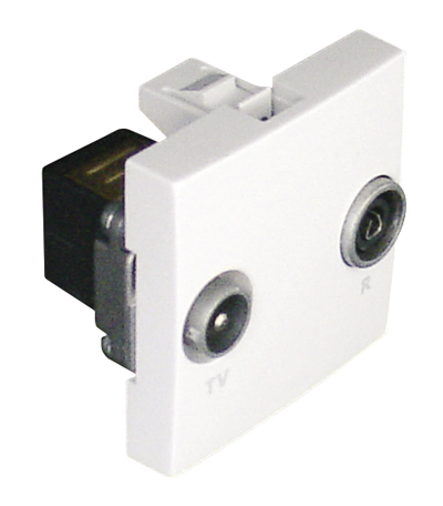R - TV Socket (Crossover Type) - 2 Modules