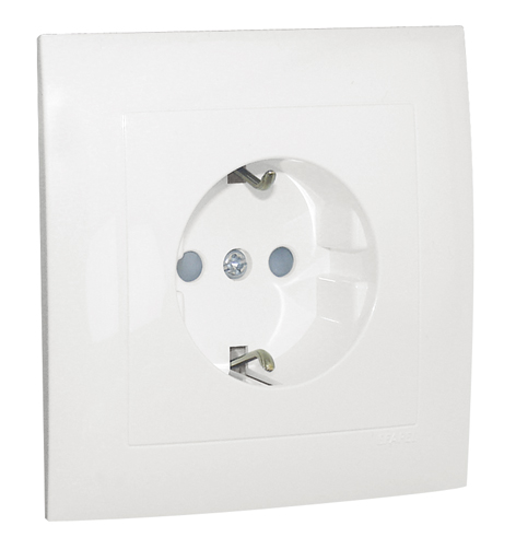 Base Monobloc Schuko con Protección